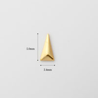 メタルスタッズ/トライアングル2.6mm×4.9mm/ゴールド