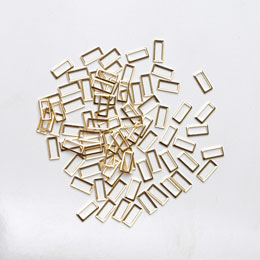 スクエアフレーム/2.4mm×5mm/ゴールド