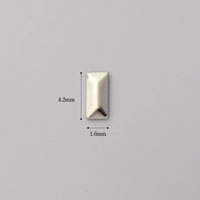メタルスタッズ/スクエア1.6mm×4.2mm/シルバー