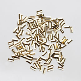 メタルスタッズ/スクエア1.6mm×4.2mm/ゴールド