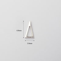 トライアングルフレーム/2.6mm×4.9mm/シルバー