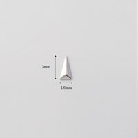 メタルスタッズ/トライアングル1.6mm×3mm/シルバー