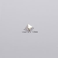 メタルスタッズ/スクエア1.5mm×1.5mm/シルバー