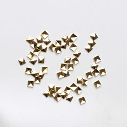 メタルスタッズ/スクエア2mm×2mm/ゴールド