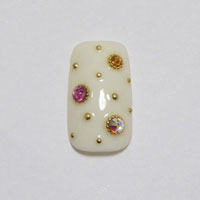 メタルスタッズ/半球ブリオン0.8mm/ゴールド