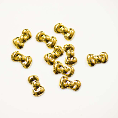 サンリオメタルスタッズ/ハローキティ/リボン3mm×5.5mm/ゴールド